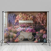 Lofaris Lovely Sweet Fresh Flowers Indoor Wedding Backdrop